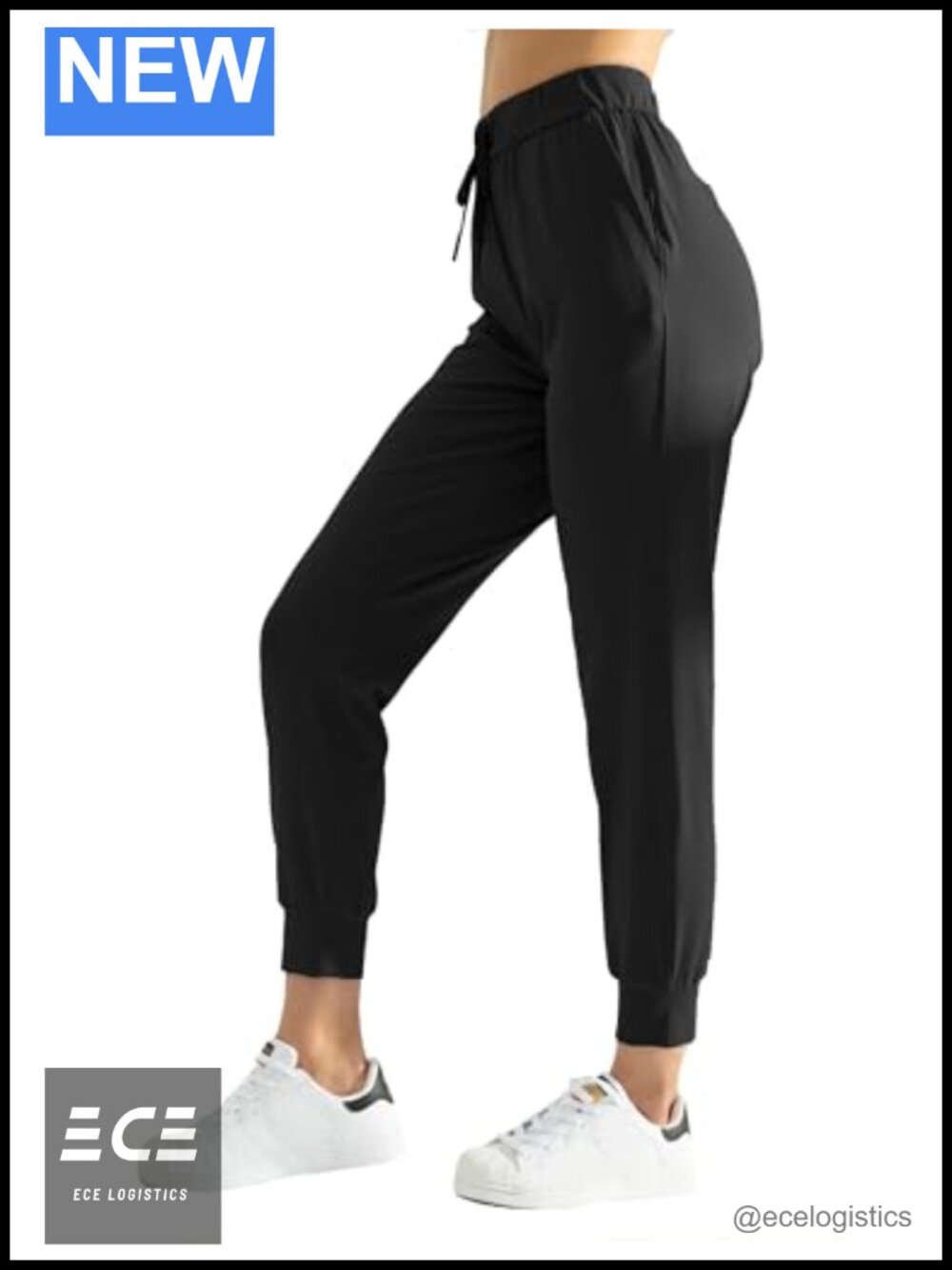 Women's Joggers Drawstring Sweatpants with Pockets Tapered Leg Lounge Active